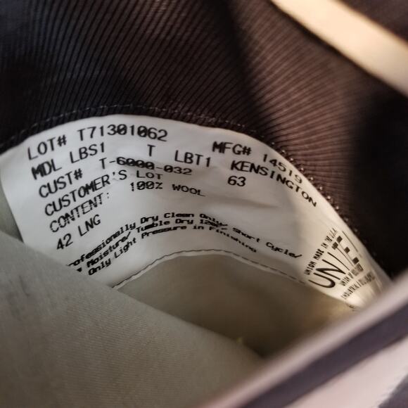 Burberry London Men's Kensington Wool Plaid Blazer Gray Size 42L - Picture 10 of 10